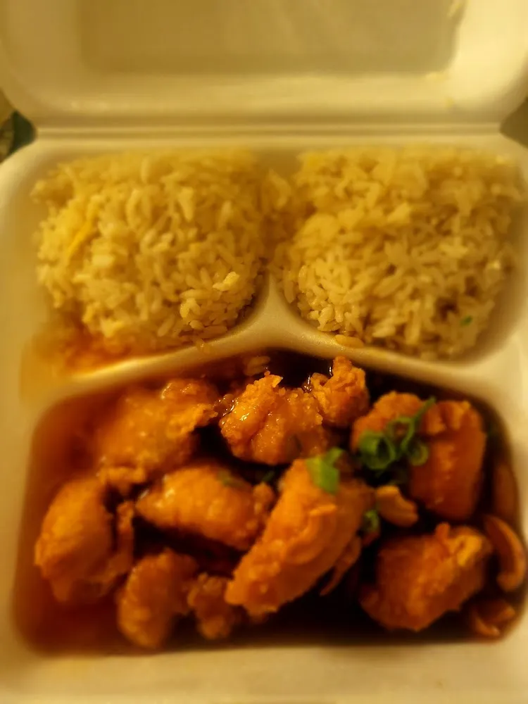 Half Cashew Half Sweet Sour Chicken