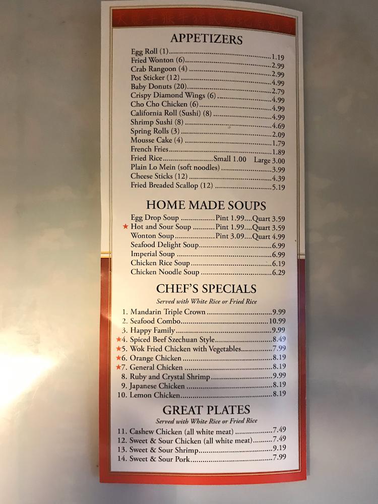 Diamond Head Restaurant Menu image 3